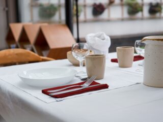 DEJORINE - Serviettes de table Mensa Terre rouge x2