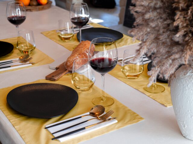 Dejorine - Sets de table Mensa Ambre doré x2