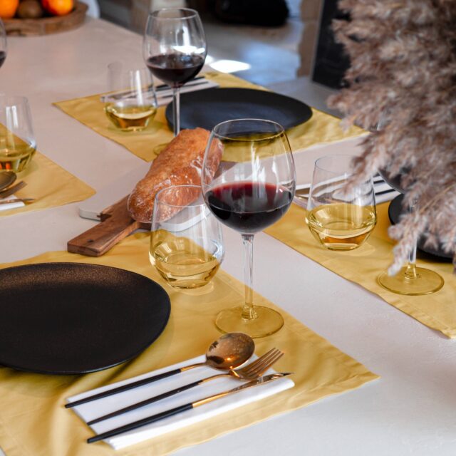 Dejorine - Sets de table Mensa Ambre doré x2