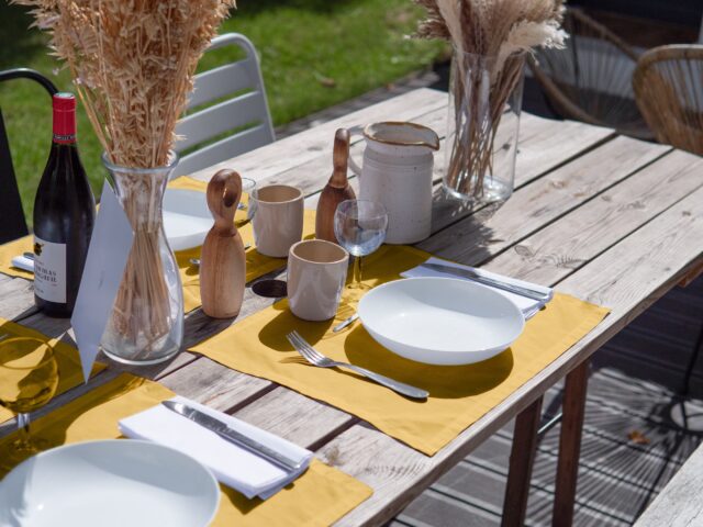 Dejorine - Sets de table Mensa Ambre doré x2