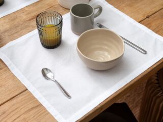 DEJORINE - Sets de table Mensa Blanc x2
