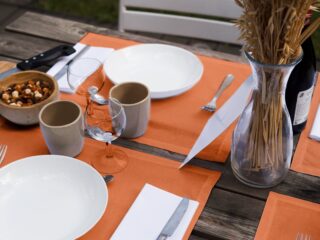 DEJORINE - Sets de table Mensa Mandarine impériale x2