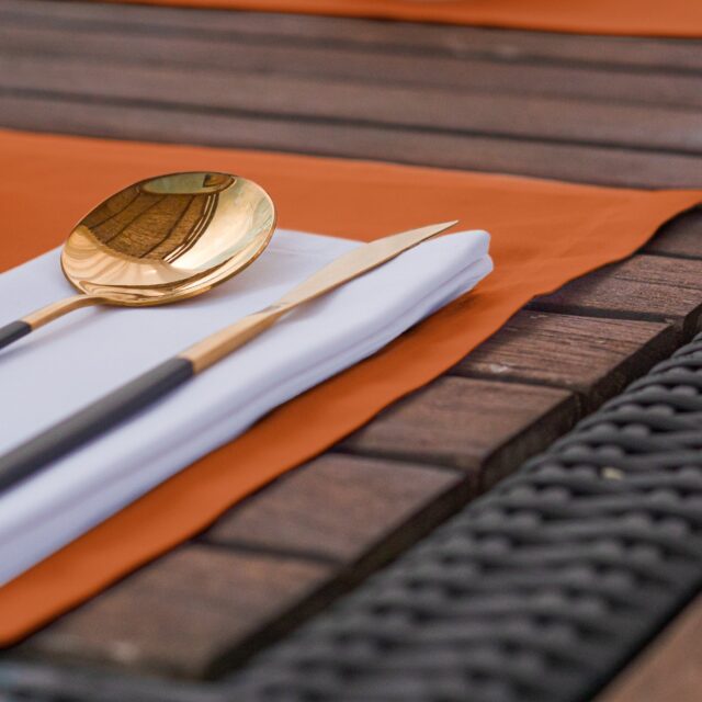 Dejorine - Sets de table Mensa Mandarine impériale x2