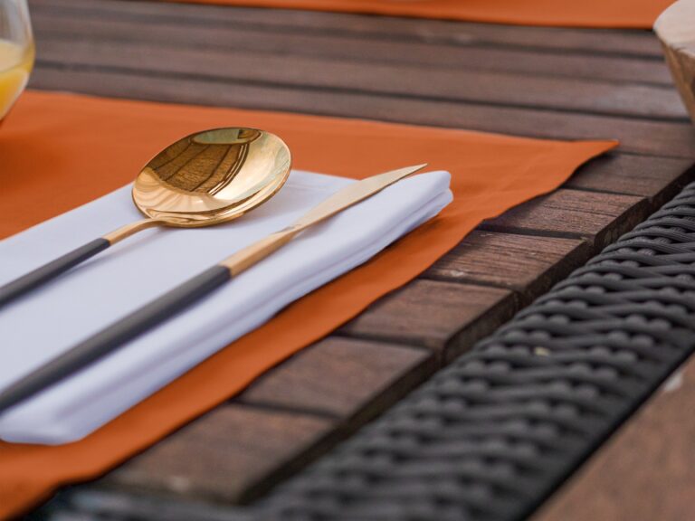 Dejorine - Sets de table Mensa Mandarine impériale x2 – 35x45cm