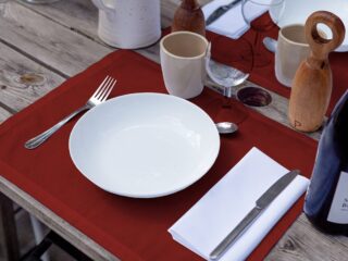 DEJORINE - Sets de table Mensa Terre rouge x2