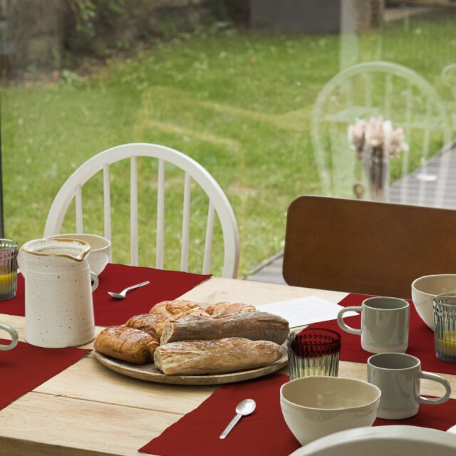 Dejorine - Sets de table Mensa Terre rouge x2