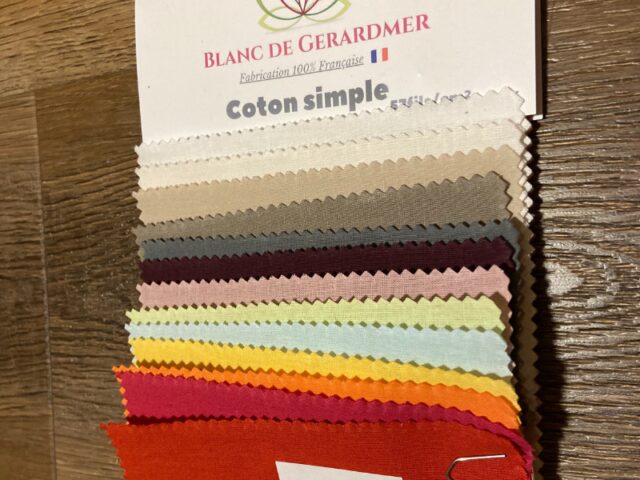 Blanc de Gerardmer - Echantillon Coton Simple