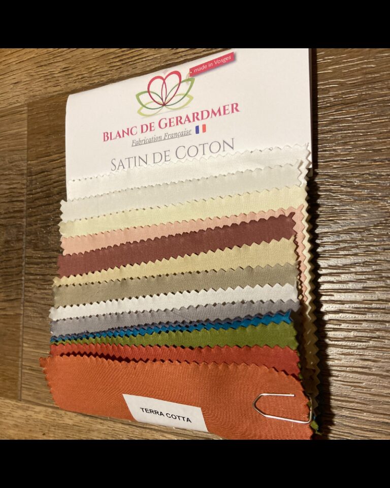 Blanc de Gerardmer - Echantillon Satin de Coton