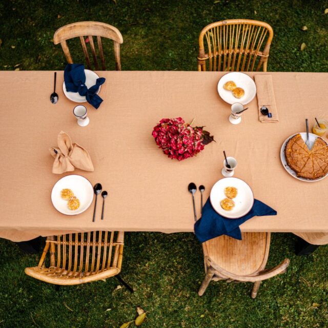 Embrin - Nappe en lin - Miel