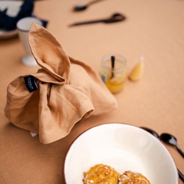 Embrin - Nappe en lin - Miel