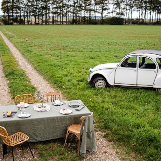 Embrin - Nappe en lin - Kaki