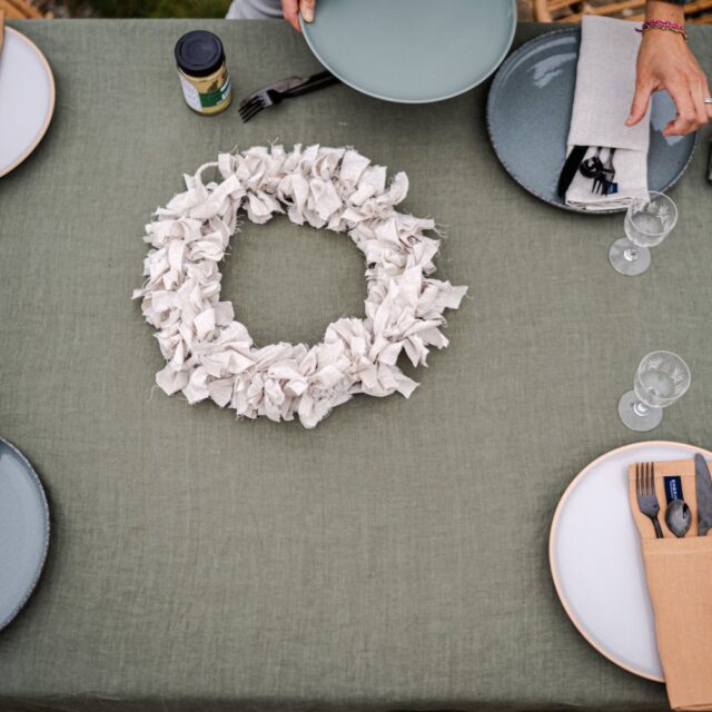 Embrin - Nappe en lin - Kaki