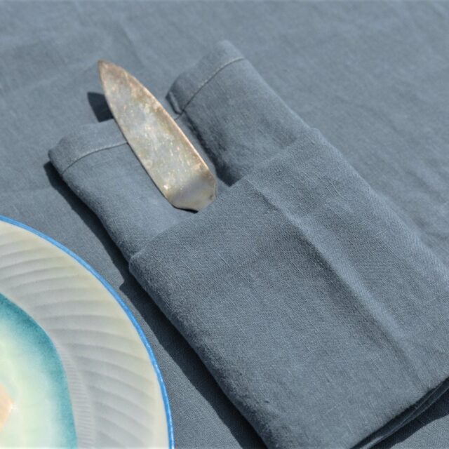 Embrin - Nappe en lin - Ardoise