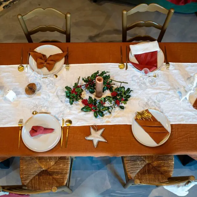 EMBRIN - Nappe en Lin – Caramel