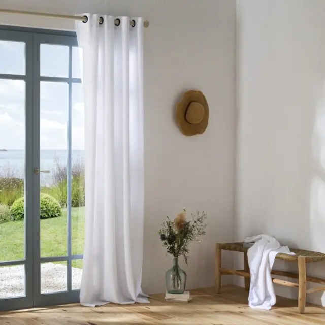 EMBRIN - Rideau en lin – Blanc
