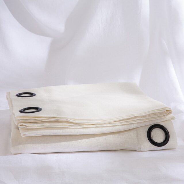 Embrin - Voilage en lin - Crème