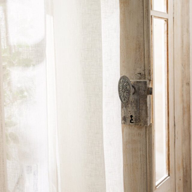 Embrin - Voilage en lin - Crème