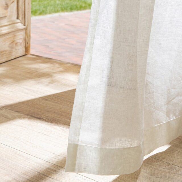 Embrin - Voilage en lin - Crème