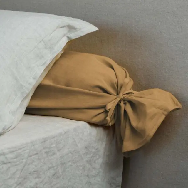 EMBRIN - Taie de Traversin en Lin – Miel