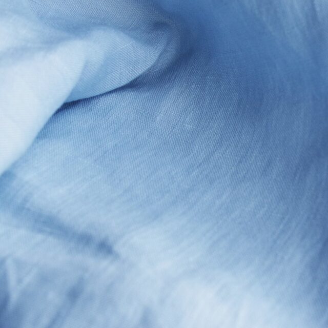 Embrin - Drap Housse en Lin - Bleu