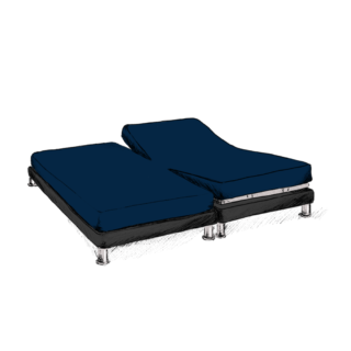 EMBRIN - Drap Housse Papillon en Lin – Bleu