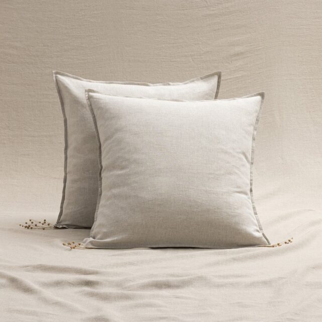 Embrin - Taie d'Oreiller en Lin - Naturel