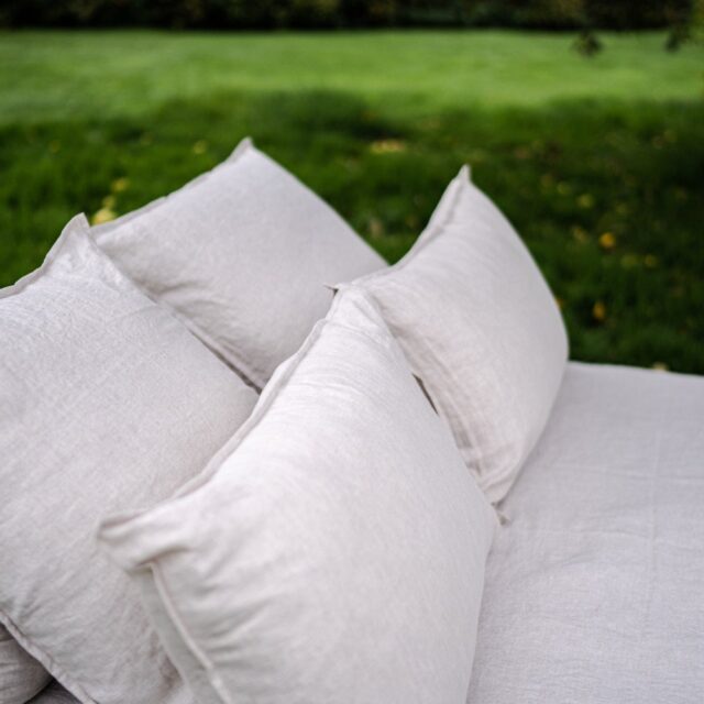 Embrin - Taie d'Oreiller en Lin - Naturel