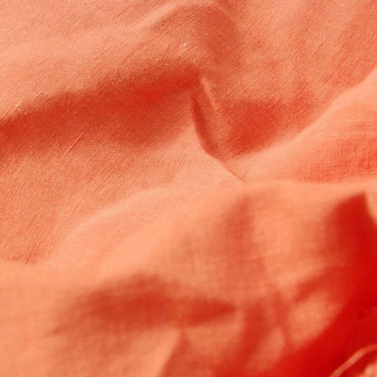 Embrin - Drap Housse en Lin - Abricot