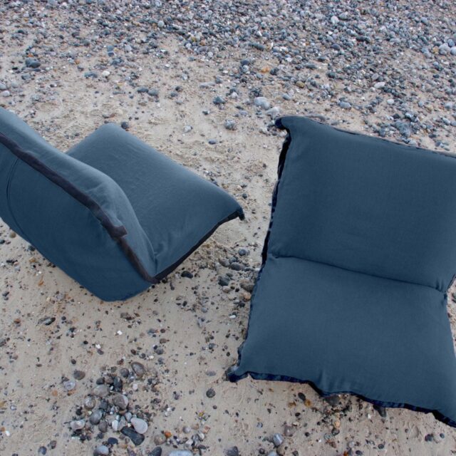 Embrin - Fauteuil en Lin - Marine