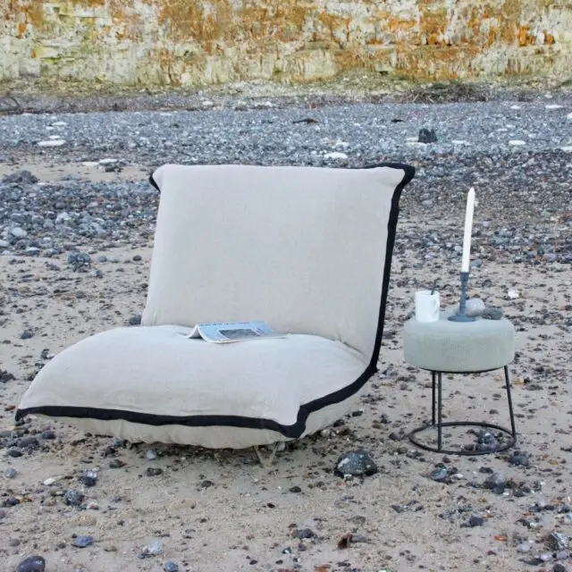 EMBRIN - Fauteuil en Lin – Ficelle