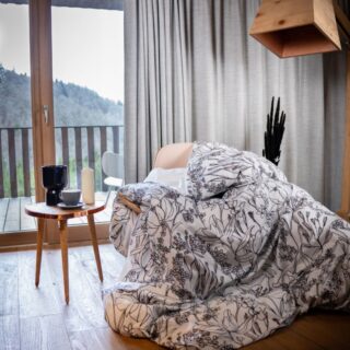 Blanc de Gerardmer - Housse de couette en Percale imprimée Gravure