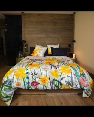Housse de couette en Percale imprimée Jardin Fleuri par la marque Blanc de Gérardmer Blanc de Gérardmer - Housse de couette en Percale imprimée Jardin Fleuri