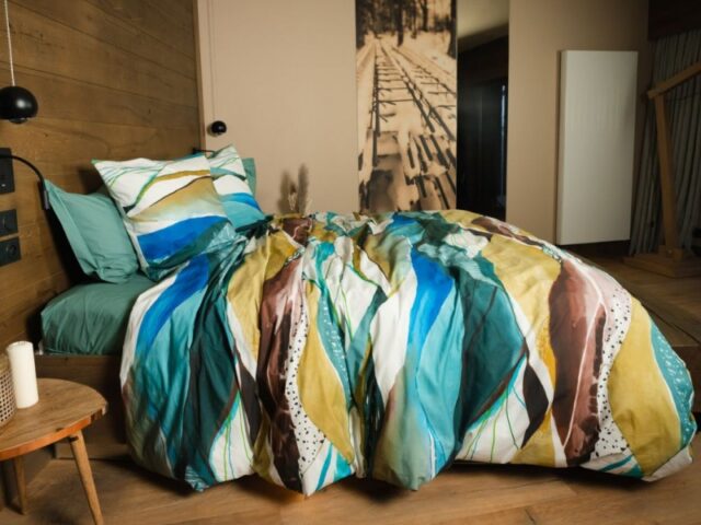 Blanc de Gerardmer - Housse de couette en Percale imprimée Mirage