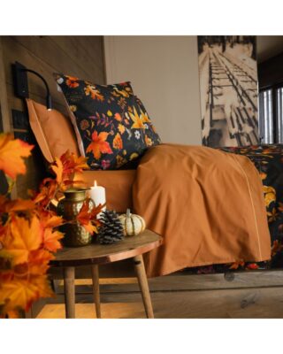 Housse de couette en Percale imprimée Thanksgiving par la marque Blanc de Gérardmer Blanc de Gérardmer - Housse de couette en Percale imprimée Thanksgiving