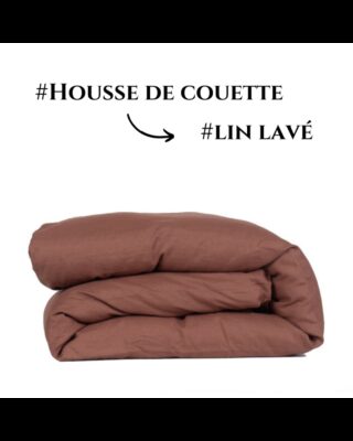Housse de couette – Lin Lavé Déstockage par la marque Blanc de Gérardmer Blanc de Gérardmer - Housse de couette – Lin Lavé Déstockage