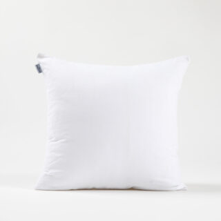 DEJORINE - Housse de coussin unie en Coton – Blanc