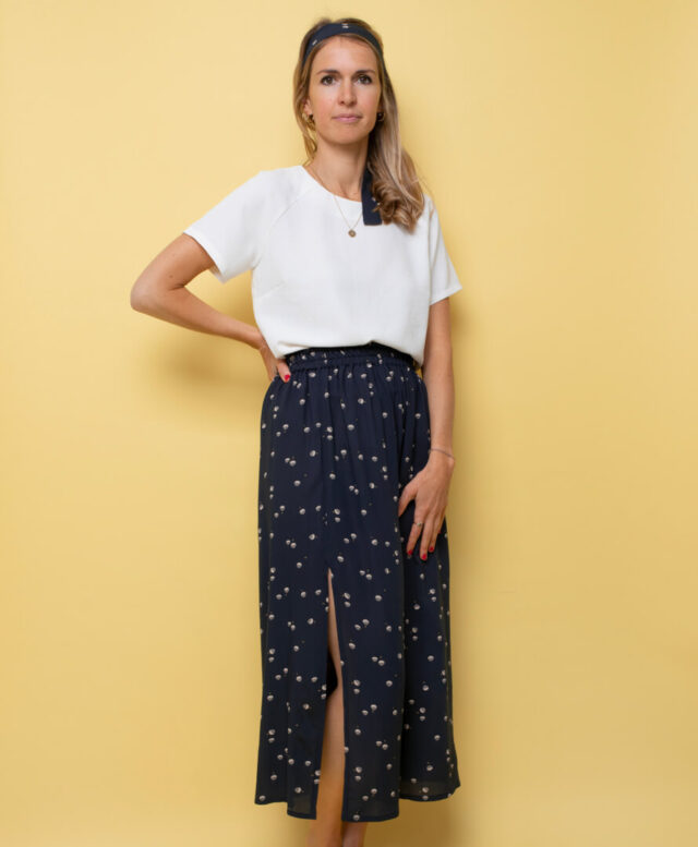 April et C - Jupe Mélanie - Night blue