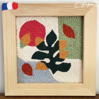 Kit Punch Needle Tableau Abstrait par la marque C’Reparti C’Reparti - Kit Punch Needle Tableau Abstrait