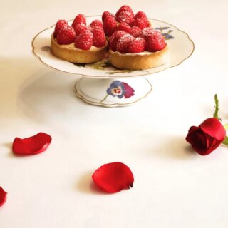 Fleur de Soleil - Nappe blanche ronde ou ovale enduite
