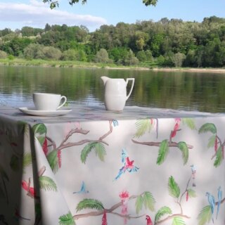 Nappe enduite Amazonie par la marque Fleur de Soleil Fleur de Soleil - Nappe enduite Amazonie