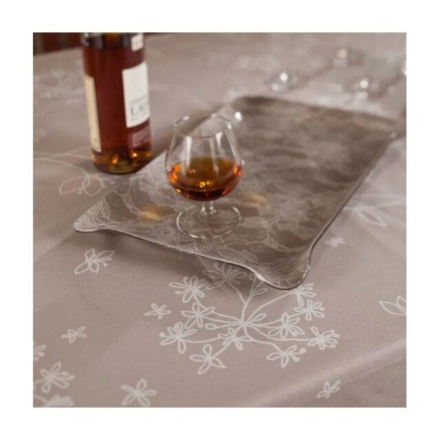 Fleur de Soleil - Nappe enduite Astrance beige