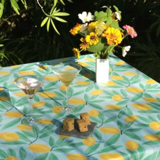 Nappe enduite Citrons par la marque Fleur de Soleil Fleur de Soleil - Nappe enduite Citrons