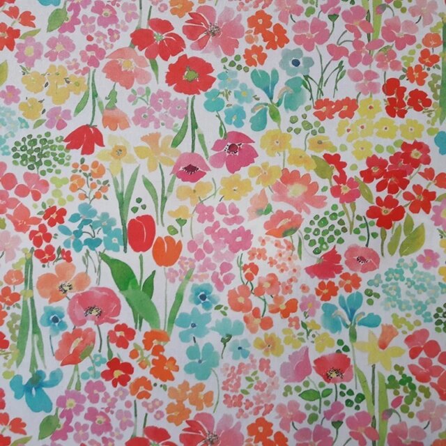 Fleur de Soleil - Nappe enduite Jardin fleuri