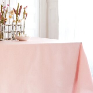 Nappe enduite Pailletée rose poudré par la marque Fleur de Soleil Fleur de Soleil - Nappe enduite Pailletée rose poudré