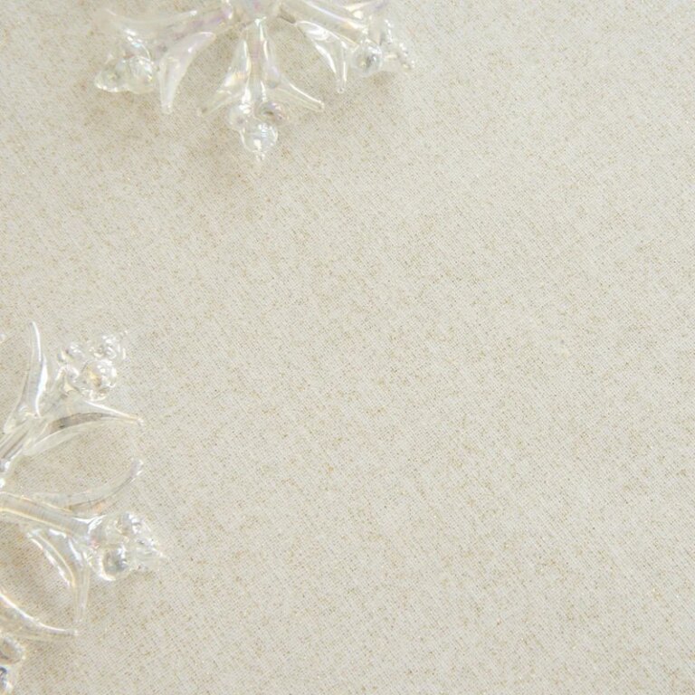 Fleur de Soleil - Nappe enduite Paillettes dorées