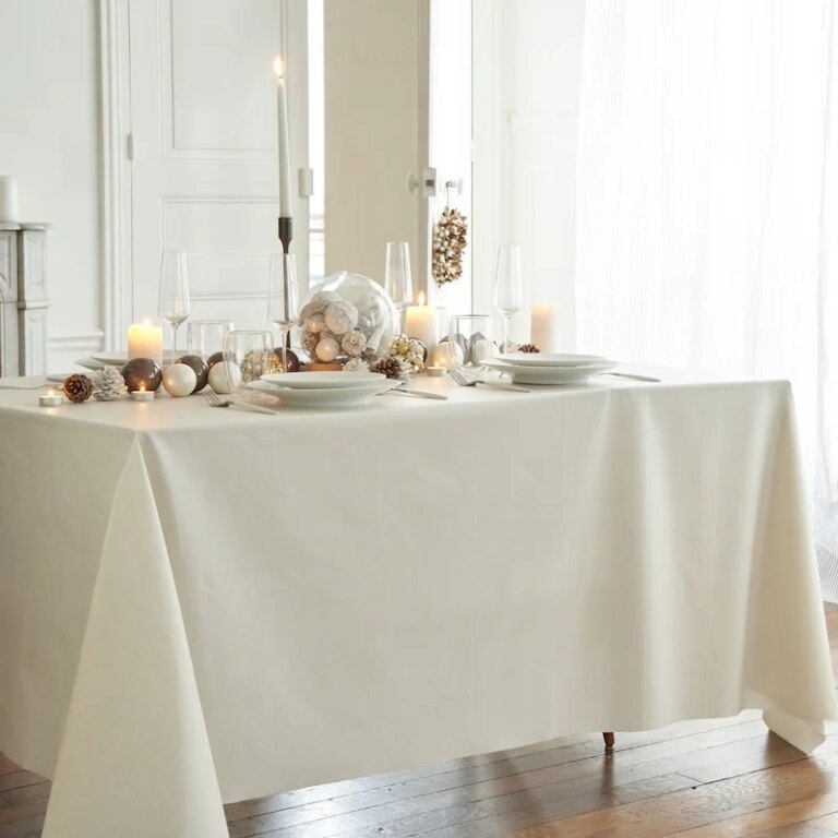 Fleur de Soleil - Nappe enduite Paillettes dorées