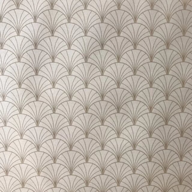 Fleur de Soleil - Nappe enduite Papyrus Nacre