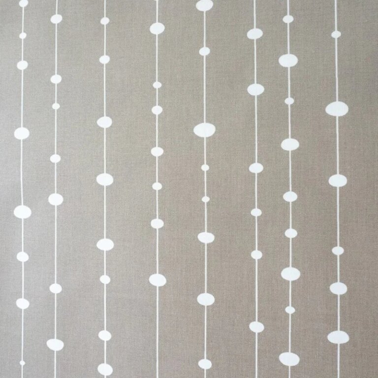 Fleur de Soleil - Nappe enduite Perles taupe