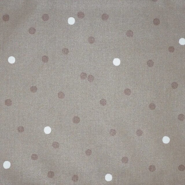 Fleur de Soleil - Nappe enduite ronde ou ovale Confettis taupe