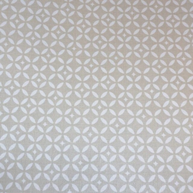 Fleur de Soleil - Nappe enduite ronde ou ovale Mosaïque Sable